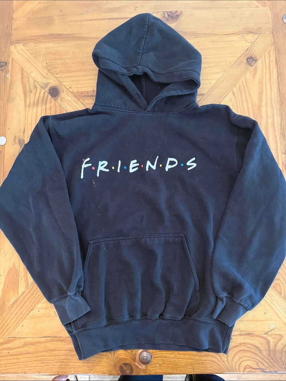 Friends Logo Black Kids Hoodie